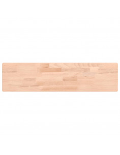 Mensola a Parete 80x20x4 cm in Legno Massello di Faggio 2