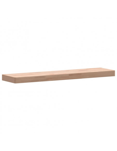 Mensola a Parete 80x20x4 cm in Legno Massello di Faggio