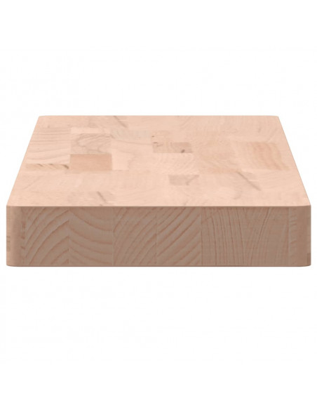 Mensola a Parete 80x20x4 cm in Legno Massello di Faggio