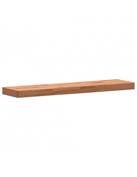 Mensola a Parete 80x20x4 cm in Legno Massello di Faggio