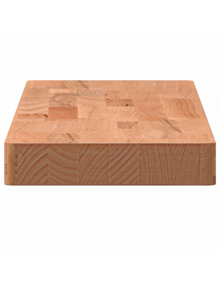Mensola a Parete 80x20x4 cm in Legno Massello di Faggio