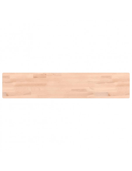 Mensola a Parete 100x20x2,5 cm in Legno Massello di Faggio