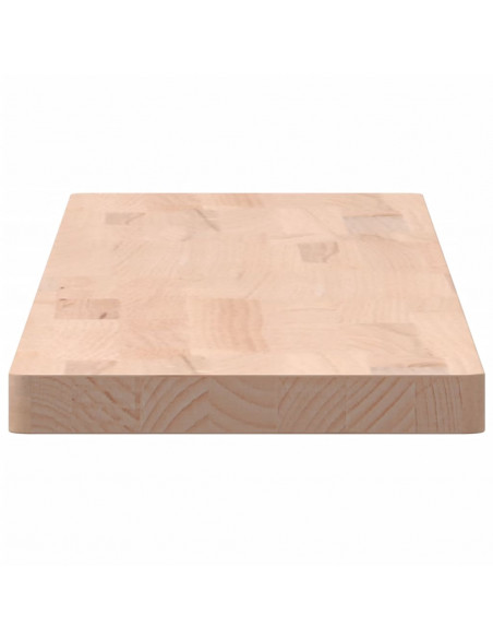 Mensola a Parete 100x20x2,5 cm in Legno Massello di Faggio