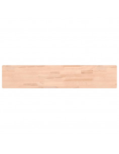 Mensola a Parete 100x20x4 cm in Legno Massello di Faggio 2