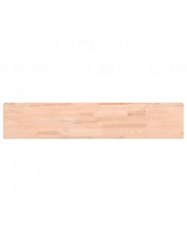 Mensola a Parete 100x20x4 cm in Legno Massello di Faggio