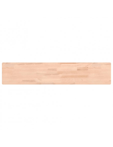 Mensola a Parete 100x20x4 cm in Legno Massello di Faggio
