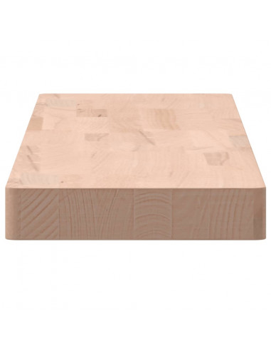 Mensola a Parete 100x20x4 cm in Legno Massello di Faggio