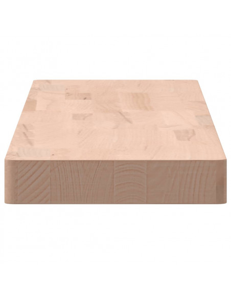 Mensola a Parete 100x20x4 cm in Legno Massello di Faggio