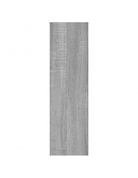 Mensola a Muro Grigio Sonoma 75x16x55 cm in Legno Multistrato