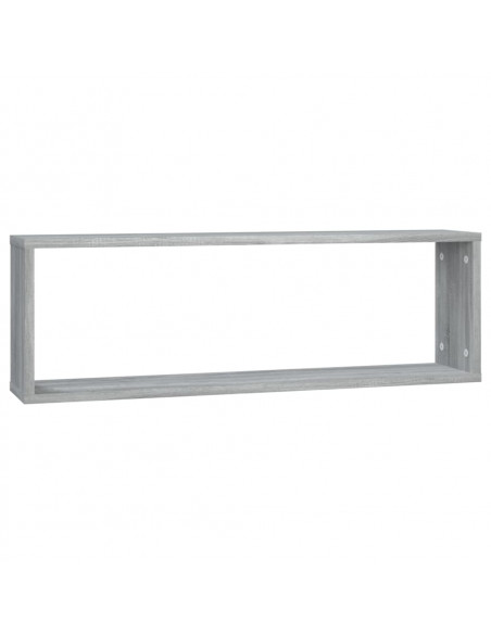 Mensole Cubo Muro 4 Grigio Sonoma 80x15x26,5 Legno Multistrato