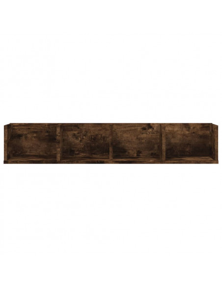 Mensola Muro Porta PC Rovere Fumo 100x18x18cm Legno Multistrato