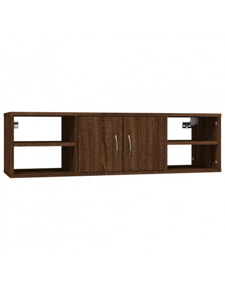 Mensola a Muro Rovere Marrone 102x30x29 cm Legno Multistrato