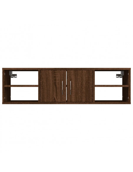 Mensola a Muro Rovere Marrone 102x30x29 cm Legno Multistrato