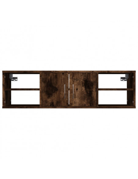 Mensola a Muro Rovere Fumo 102x30x29 cm Legno Multistrato
