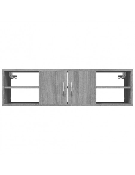 Mensola a Muro Grigio Sonoma 102x30x29 cm Legno Multistrato
