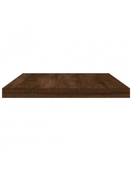 Mensole Parete 8pz Rovere Marrone 40x20x1,5cm Legno Multistrato
