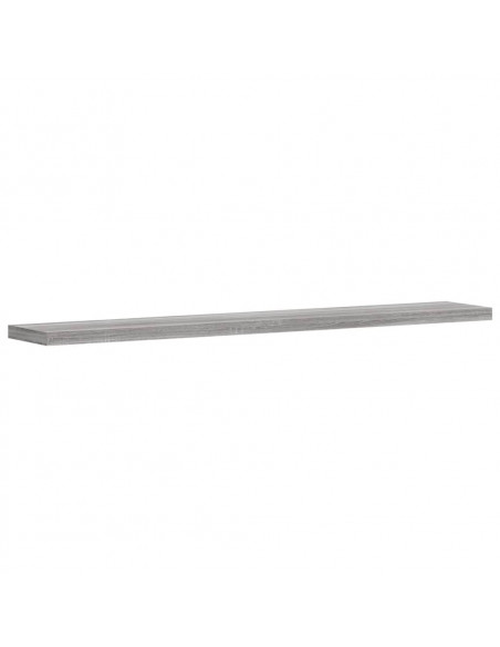 Mensole Parete 4pz Grigio Sonoma 60x10x1,5cm Legno Multistrato