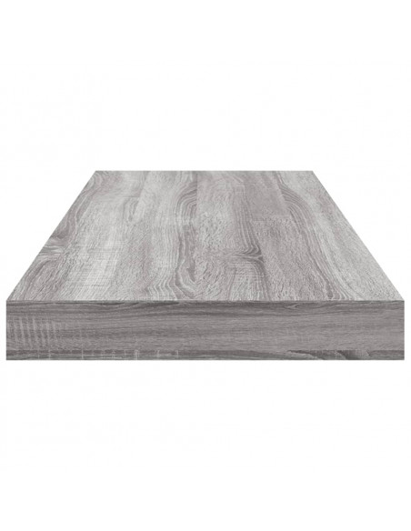 Mensole Parete 4pz Grigio Sonoma 60x10x1,5cm Legno Multistrato