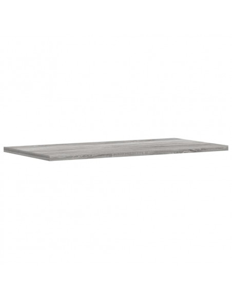 Mensole Parete 4pz Grigio Sonoma 60x20x1,5cm Legno Multistrato