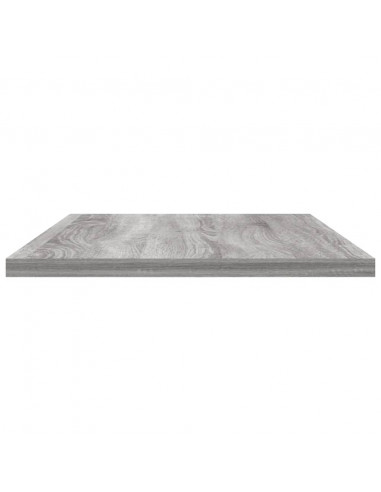 Mensole Parete 4pz Grigio Sonoma 60x20x1,5cm Legno Multistrato