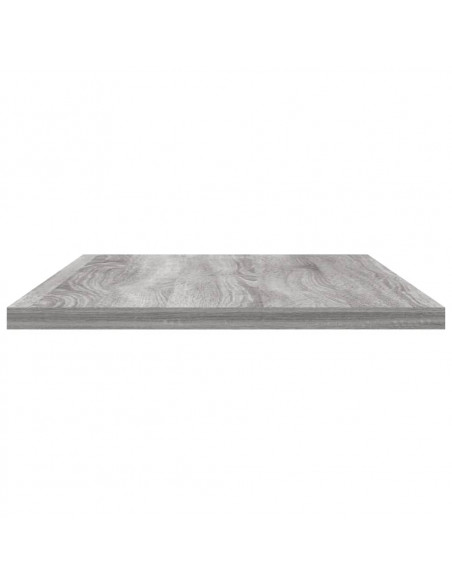 Mensole Parete 4pz Grigio Sonoma 60x20x1,5cm Legno Multistrato