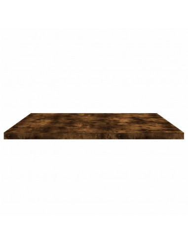 Mensole Parete 4pz Rovere Fumo 80x40x1,5 cm Legno Multistrato