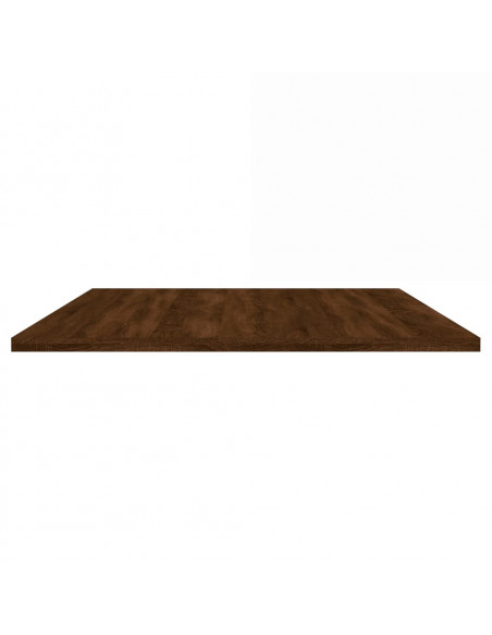 Mensole Parete 4pz Rovere Marrone 100x50x1,5 Legno Multistrato