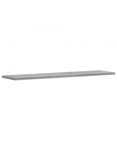 Mensole Parete 4pz Grigio Sonoma 80x20x1,5cm Legno Multistrato