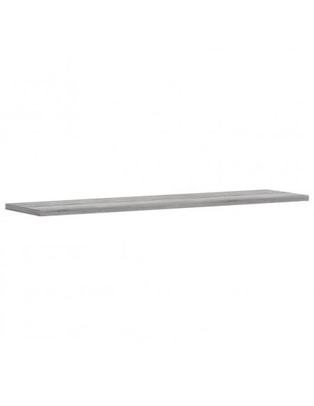 Mensole Parete 4pz Grigio Sonoma 80x20x1,5cm Legno Multistrato