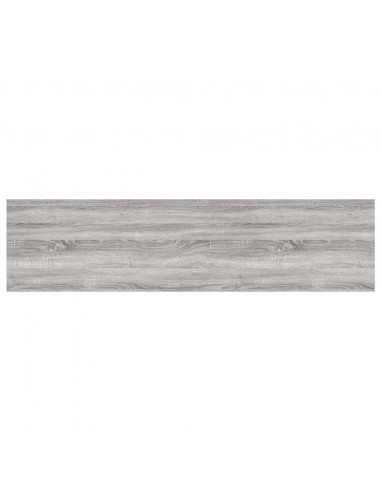 Mensole Parete 4pz Grigio Sonoma 80x20x1,5cm Legno Multistrato