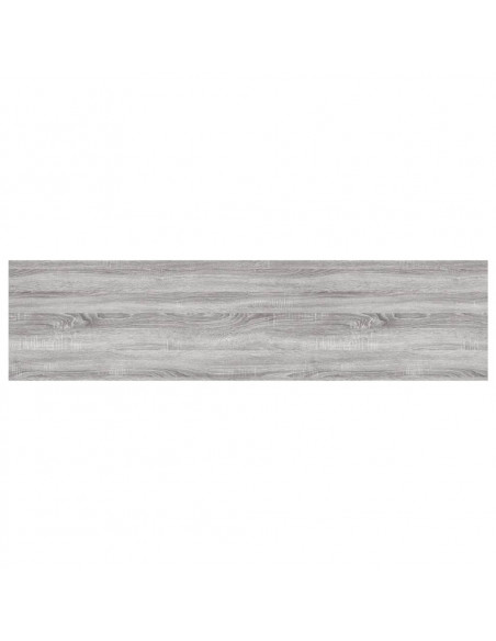 Mensole Parete 4pz Grigio Sonoma 80x20x1,5cm Legno Multistrato