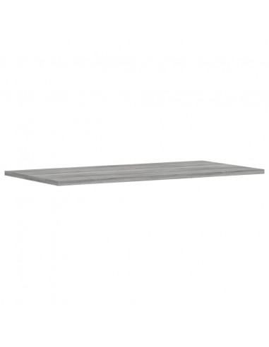 Mensole Parete 4pz Grigio Sonoma 80x40x1,5cm Legno Multistrato