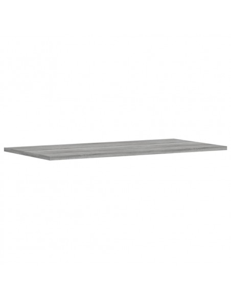 Mensole Parete 4pz Grigio Sonoma 80x40x1,5cm Legno Multistrato