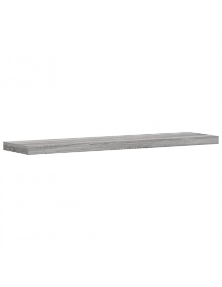 Mensole Parete 4pz Grigio Sonoma 40x10x1,5cm Legno Multistrato
