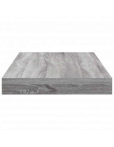 Mensole Parete 4pz Grigio Sonoma 40x10x1,5cm Legno Multistrato