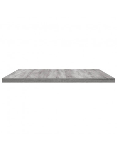 Mensole Parete 4pz Grigio Sonoma 60x40x1,5 cm Legno Multistrato