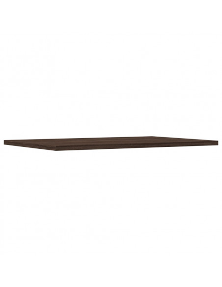 Mensole Parete 4pz Rovere Marrone 60x40x1,5cm Legno Multistrato