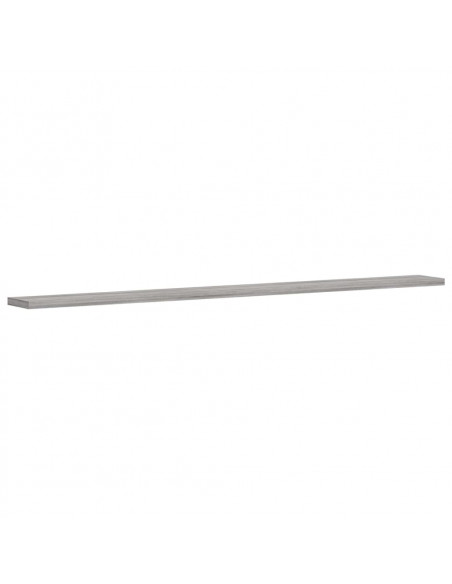 Mensole Parete 4pz Grigio Sonoma 100x10x1,5cm Legno Multistrato