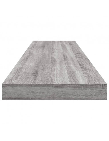 Mensole Parete 4pz Grigio Sonoma 100x10x1,5cm Legno Multistrato