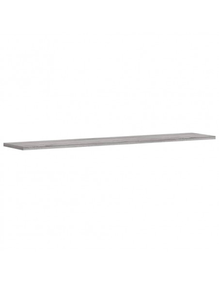Mensole Parete 4pz Grigio Sonoma 100x20x1,5cm Legno Multistrato
