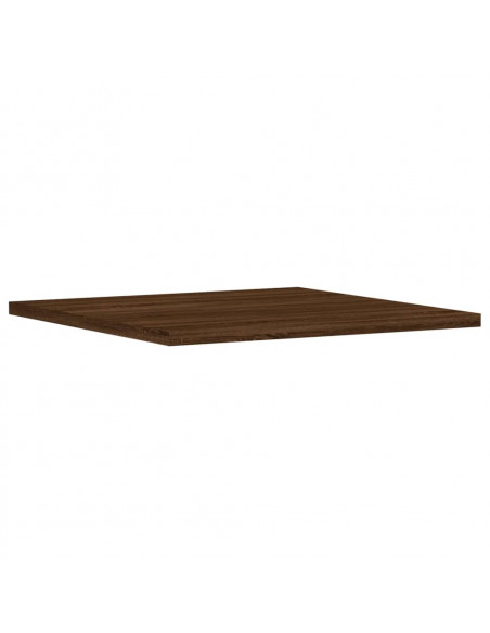 Mensole Parete 4pz Rovere Marrone 40x40x1,5cm Legno Multistrato