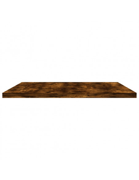 Mensole Parete 4pz Rovere Fumo 60x40x1,5 cm Legno Multistrato