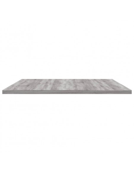 Mensole Parete 4pz Grigio Sonoma 80x50x1,5cm Legno Multistrato