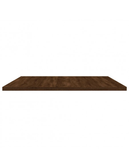 Mensole Parete 4pz Rovere Marrone 80x50x1,5cm Legno Multistrato