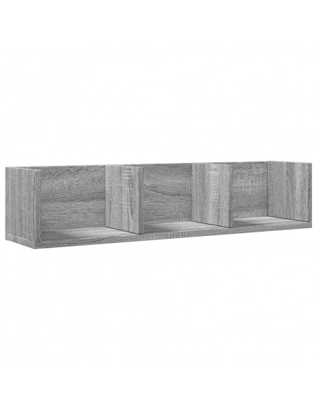 Mobile Pensile Grigio Sonoma 75x18x16,5 cm in Legno Multistrato