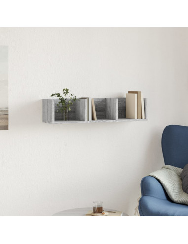 Mobile Pensile Grigio Sonoma 75x18x16,5 cm in Legno Multistrato