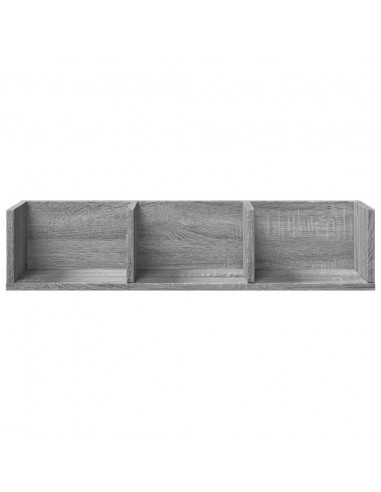 Mobile Pensile Grigio Sonoma 75x18x16,5 cm in Legno Multistrato