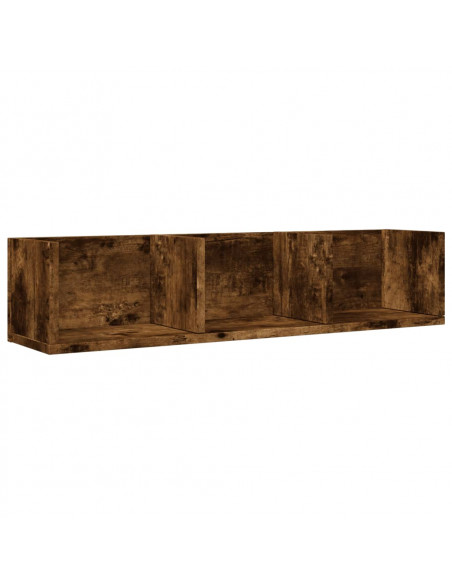 Armadietto a Muro Rovere Fumo 75x18x16,5cm in Legno Multistrato