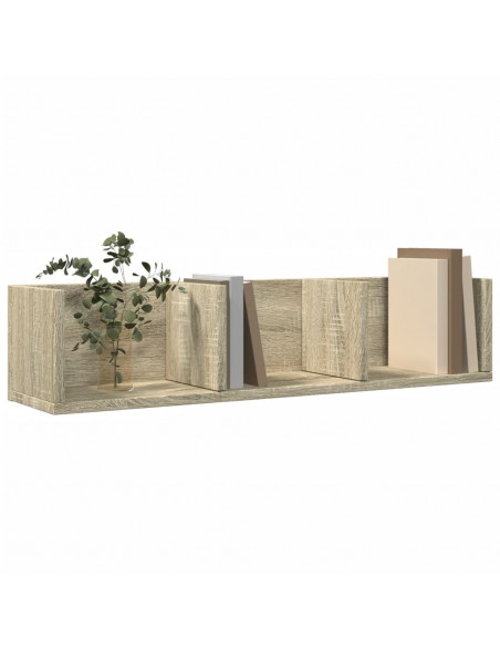 Mobili Parete 2 pz Rovere Sonoma 75x18x16,5cm Legno Multistrato
