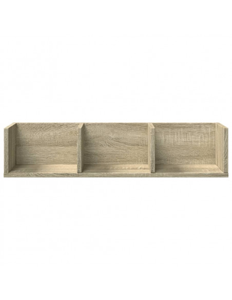Mobili Parete 2 pz Rovere Sonoma 75x18x16,5cm Legno Multistrato